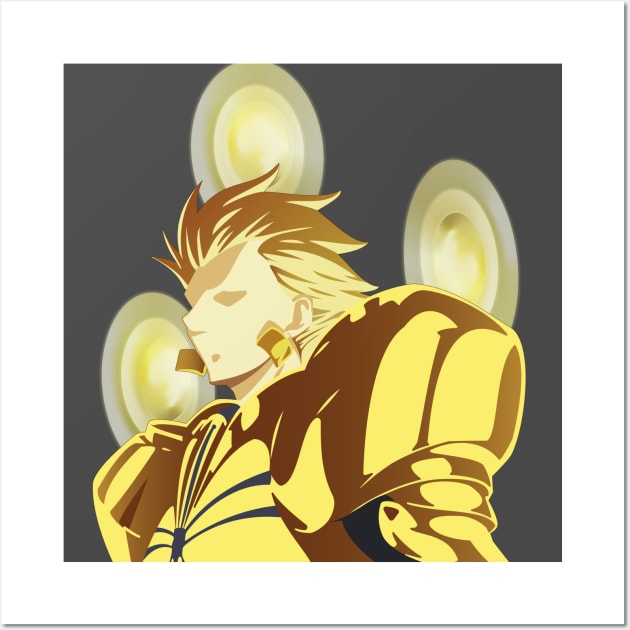 Gilgamesh Fate Wall Art by Lazareen